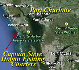 Punta Gorda Fishing Charters Map