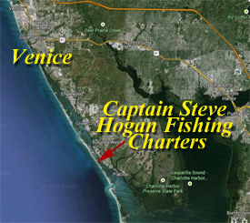 Venice Fishing Charter Map